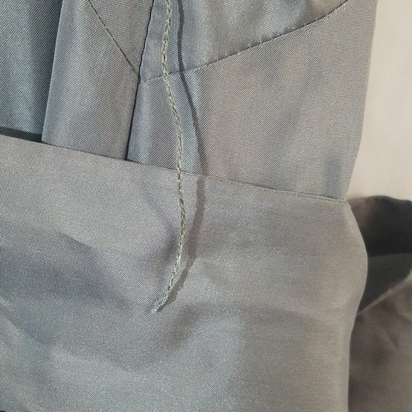 Banana republic silk silver gray dress - Picture 14 of 16